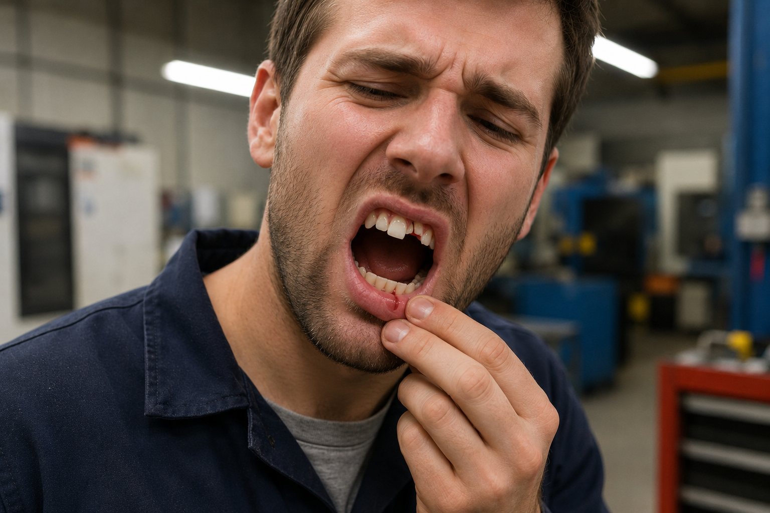 chipped a tooth at work